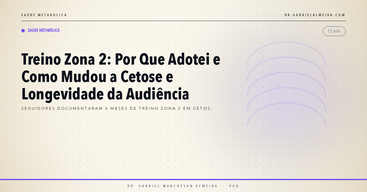 Treino Zona 2: Por Que Adotei e Como Mudou a Cetose e Longevidade da Audiência