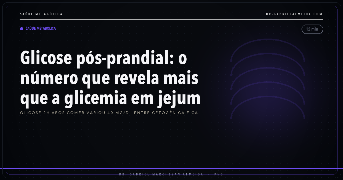 Glicose pós-prandial: o número que revela mais que a glicemia em jejum