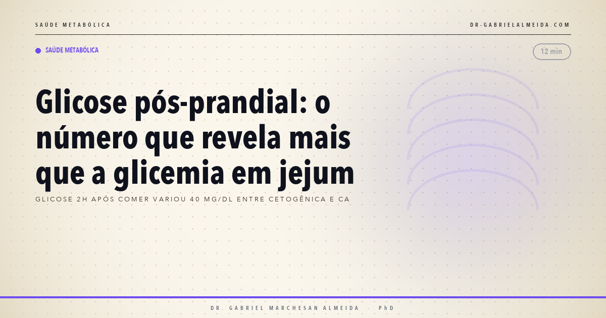 Glicose pós-prandial: o número que revela mais que a glicemia em jejum