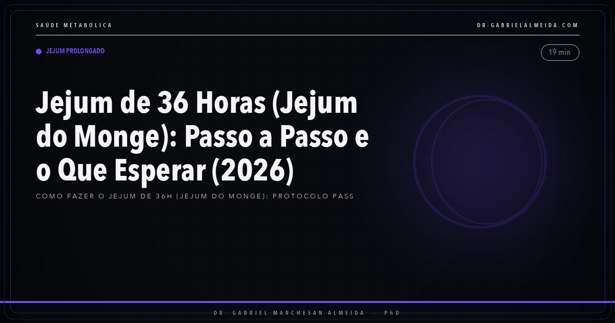 Jejum de 36 Horas (Jejum do Monge): Passo a Passo e o Que Esperar (2026)