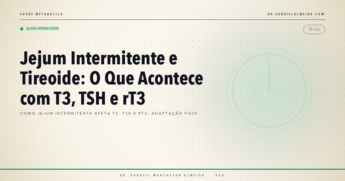 Jejum Intermitente e Tireoide: O Que Acontece com T3, TSH e rT3