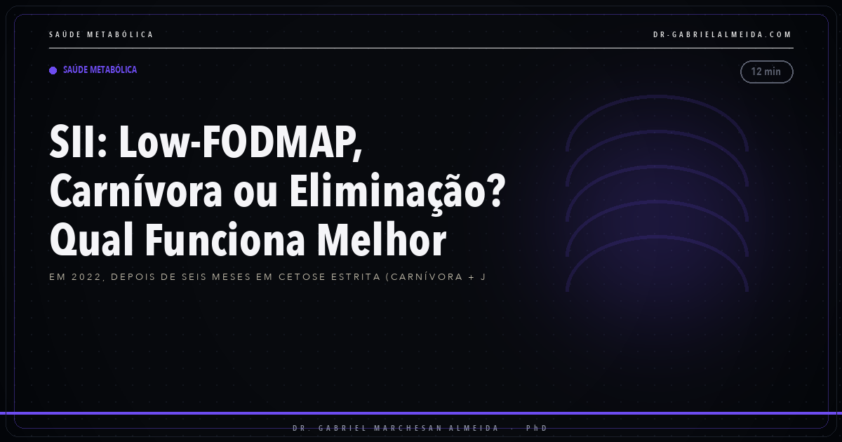 SII: Low-FODMAP, Carnívora ou Eliminação? Qual Funciona Melhor